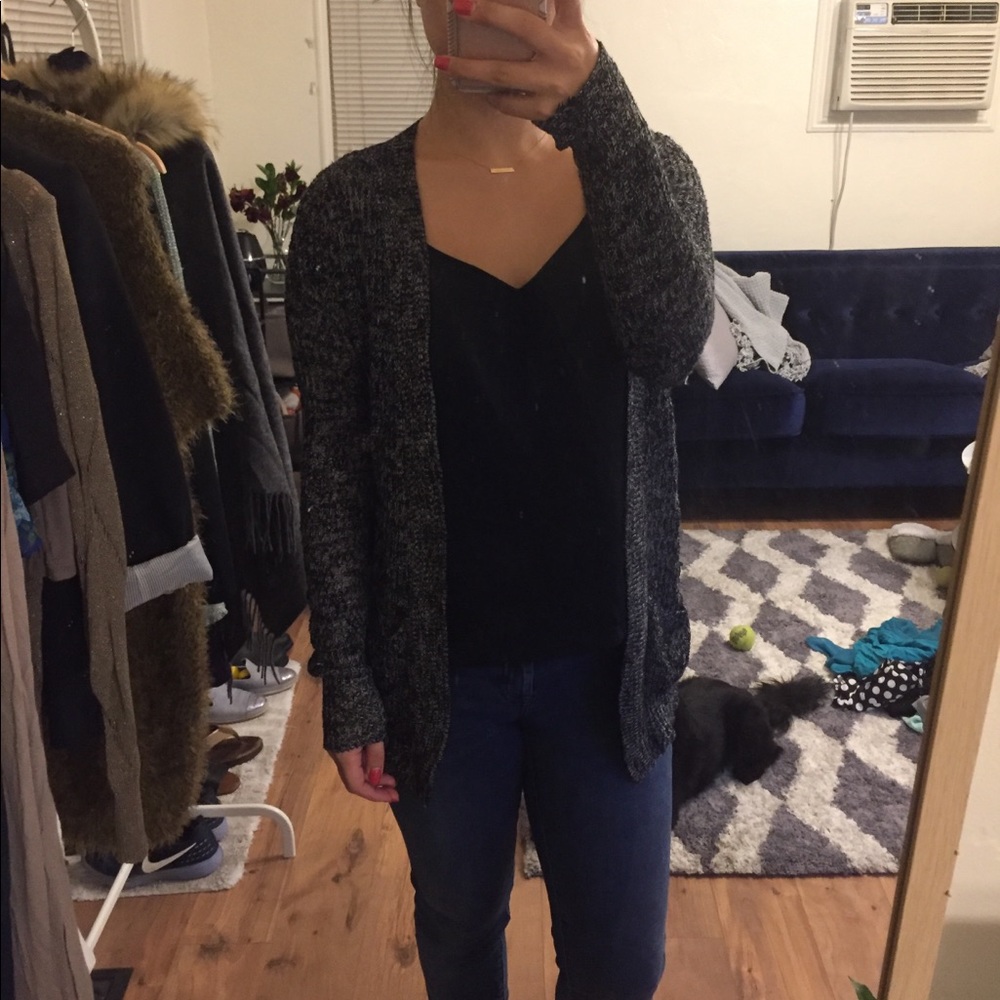 Black and white mossimo cardigan